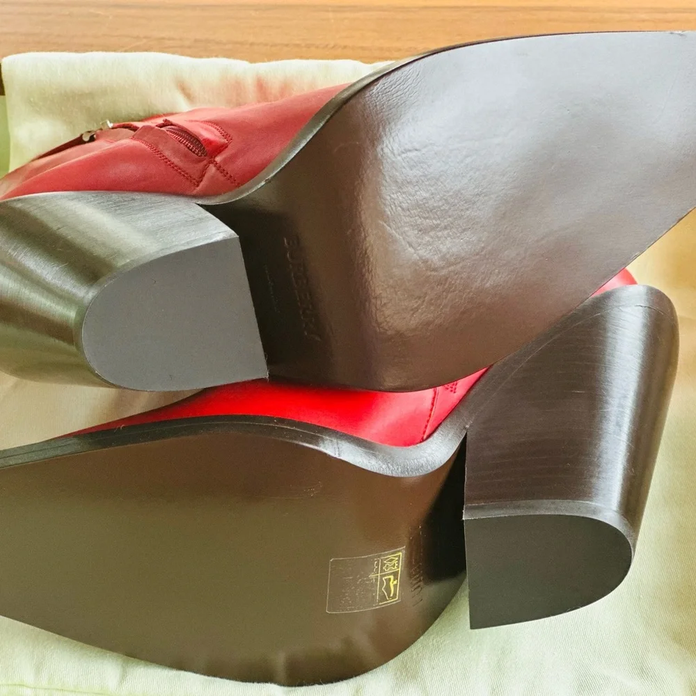 Burberry Red Ankle Boots perfect for Rodeo nights ! - Picture 7 of 7
